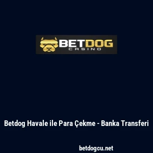 Betdog Havale ile Para &Ccedil;ekme - Banka Transferi