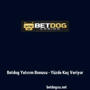 Betdog Yatırım Bonusu - Y&uuml;zde Ka&ccedil; Veriyor